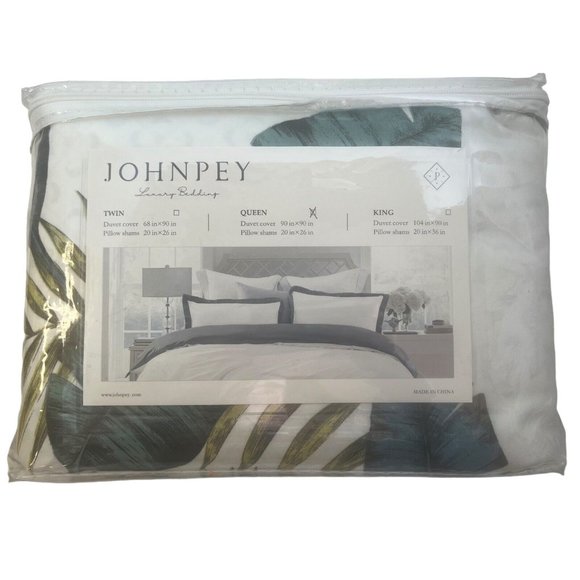 Duvet Cover Queen Set Luxury Microfiber Tropical 90x 90” Cover 2-Pillow Shams - Picture 7 of 9